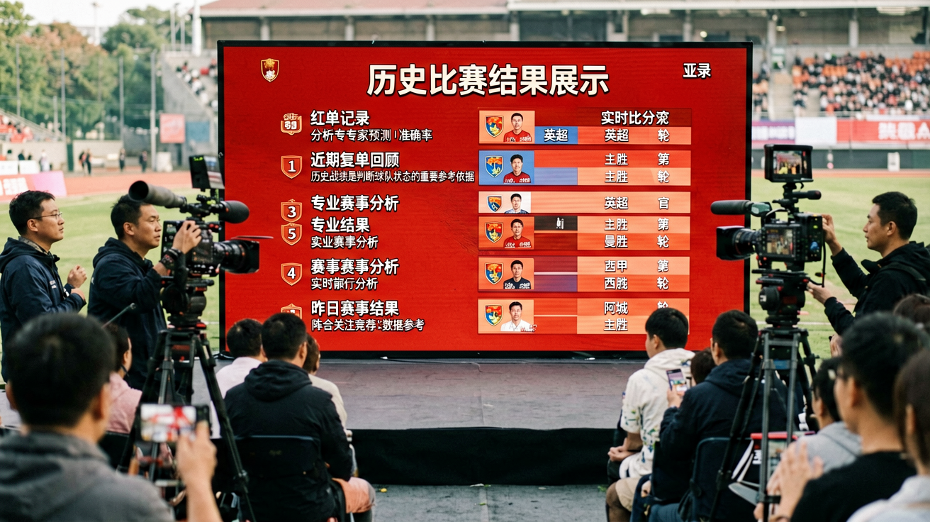 历史比赛结果展示，红单记录